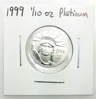 1999 1/10 Oz $10 0.  9995 Platinum American Eagle Coin photo