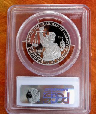 2010 - W $100 1oz Pcgs Pr70 Dcam Platinum Proof American Eagle Bullion Coin photo