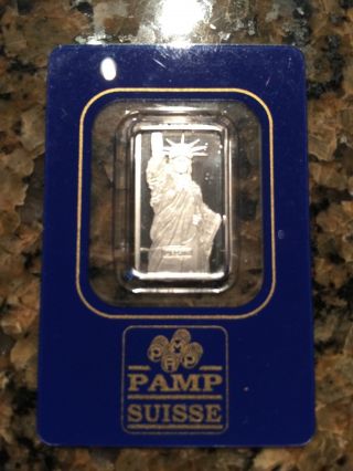 5 Gram Platinum Bar,  Pamp S.  A.  Switzerland In Package,  Uncirculated, photo