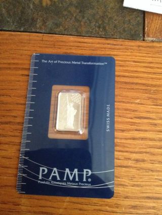 Pamp Unc.  5 Gram Platinum Bar photo