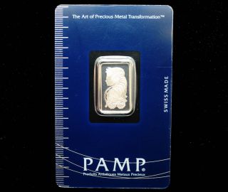 Pamp Swiss 5 Gram,  999.  5 Platinum Bar photo