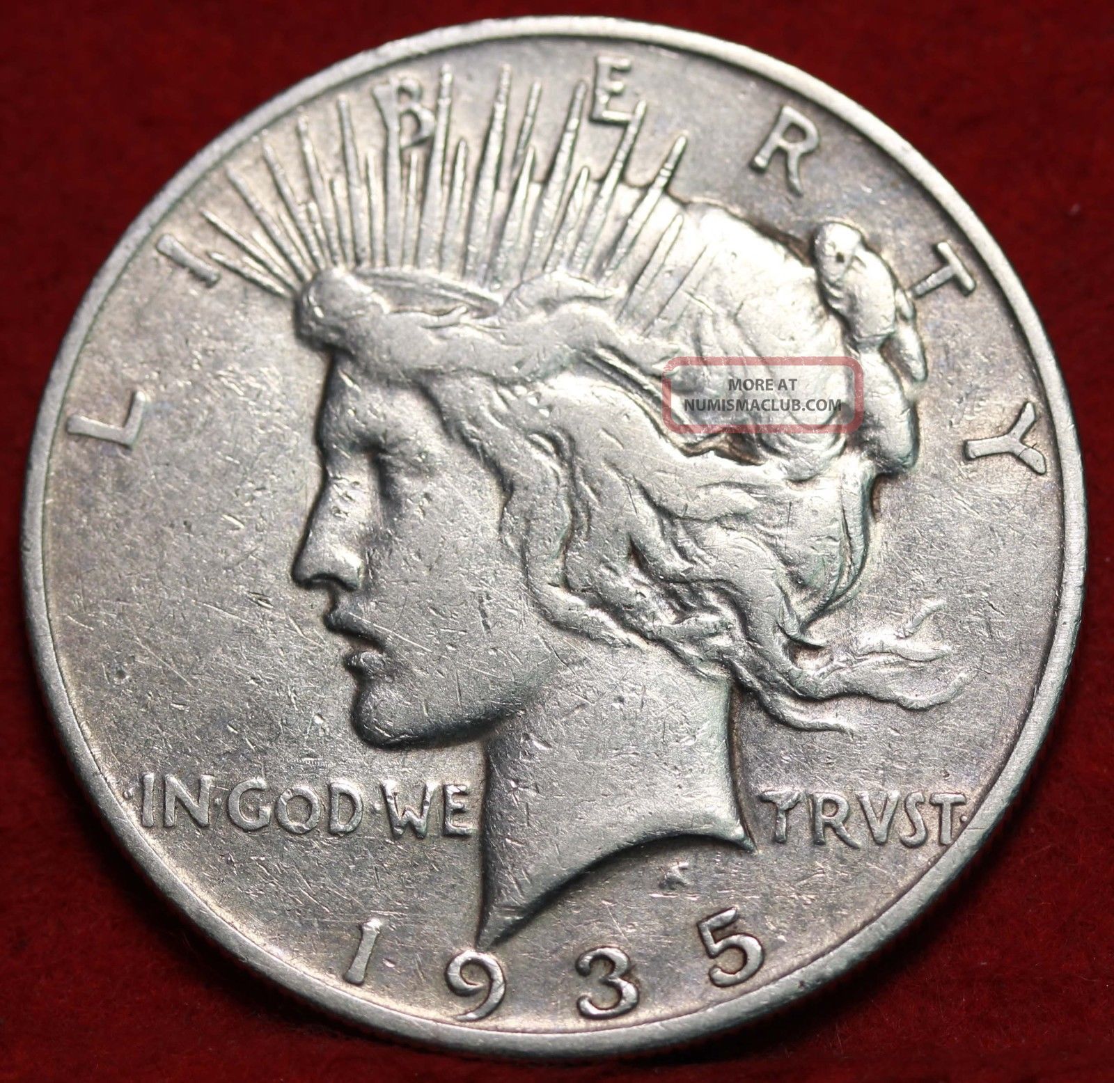 1935 S Silver Peace Dollar