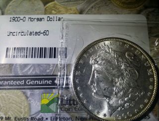1900 - O $1 Morgan Silver Dollar Uncirculated photo