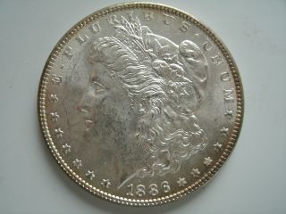1886 Morgan Silver Dollar - Uncirculated - Coin photo