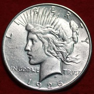 Uncirculated 1926 - S Silver Peace Dollar photo
