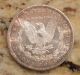 Rare Au 1880 S Morgan Silver Dollar Coin Us Great Details Toner Mirrors Dollars photo 2