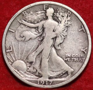1917 - S Silver Walking Liberty Half photo