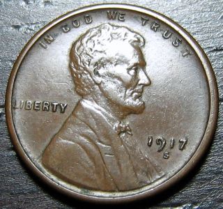 1917 S Lincoln Cent Wheat Penny - - Make Us An Offer T1144 photo