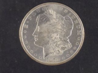 1878 Cc Silver Uncirculated Morgan Dollar Gsa White Coin Carson City Key Date photo