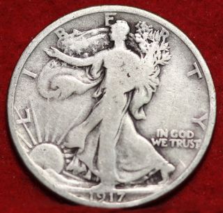 1917 Silver Walking Liberty Half photo