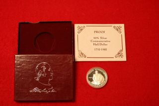 1982 Proof George Washington Half Dollar 90 Silver (low Combined) photo