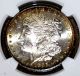 1885 Cc Morgan Dollar Coin Ngc Ms63 Ms 63 Gold Rim Toning Obverse,  Reverse Dollars photo 1