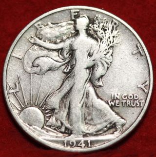 1941 - S Silver Walking Liberty Half photo