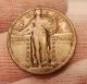 1920 25c Standing Liberty Quarter F Fine 90 Silver Quarters photo 1