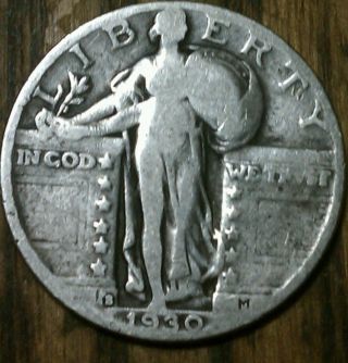 1930 Standing Liberty Silver Quarter photo