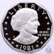 1981 S Susan B.  Anthony Dollar Type 2 Gem Deep Cameo Proof Cn - Clad Us Coin Dollars photo 4