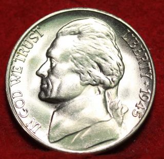 Uncirculated 1945 - S Silver Jefferson Nickel photo