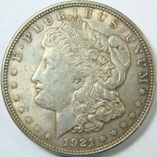 1921 P Morgan Silver Dollar Us Coin 7559 photo