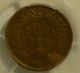 1909 - S Indian Head Penny Pcgs Vf - 30 Small Cents photo 2