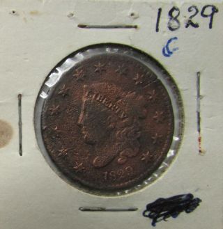1829 Large Cent,  Circulated. photo