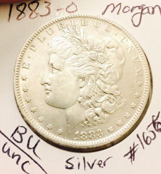 1883 - O Morgan Silver Dollar/ Bu - Gem/ Unc/ Coin 1655 photo