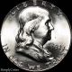 1962 Franklin Half Dollar Bu Uncirculated Luster 90 Us Silver Coin 8 Half Dollars photo 4