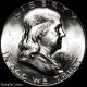 1962 Franklin Half Dollar Bu Uncirculated Luster 90 Us Silver Coin 8 Half Dollars photo 6
