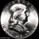 1962 Franklin Half Dollar Bu Uncirculated Luster 90 Us Silver Coin 8 Half Dollars photo 8