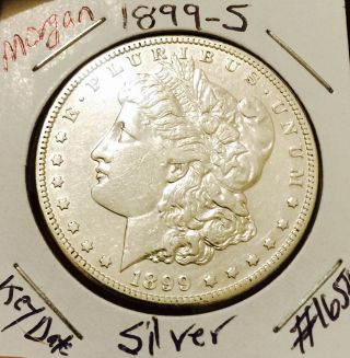 1899 - S Morgan Silver Dollar/ Key Date/ Coin 1654 photo