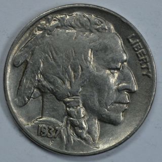 1937 Buffalo Circulated Nickel Xf - Au Details See Store For Discounts (ye17) photo