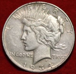 1934 - D Silver Peace Dollar photo
