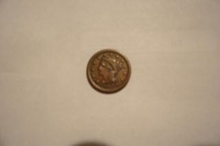 1853 Large Cent Almost Uncirculated photo