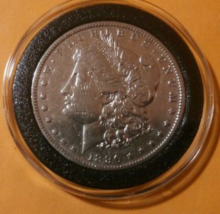 1896 - O Morgan Silver Dollar - Almost Uncirculated - Date photo