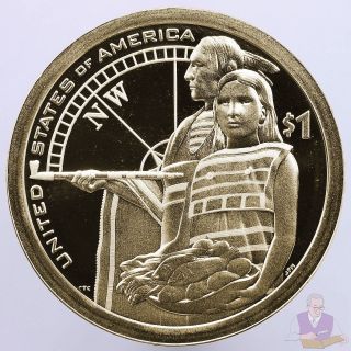 2014 S Native American Sacagawea Dollar Gem Deep Cameo Proof Us Coin photo
