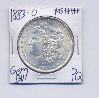 1883 - O Morgan Dollar Uncirculated Us Gem Pq Silver Coin Bu Unc Ms, photo