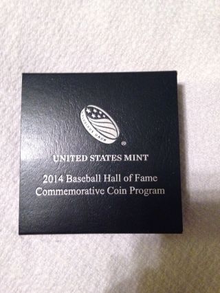 2014 National Baseball Hall Of Fame Proof Silver Dollar photo