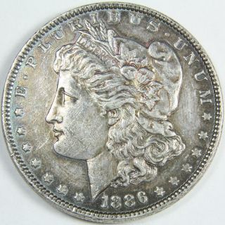 1886 P Morgan Silver Dollar Us Coin 7410 photo