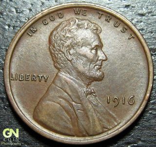 1916 P Lincoln Cent Wheat Penny - - Make Us An Offer G1140 photo