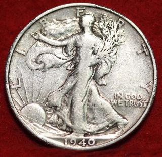 1940 - S Silver Walking Liberty Half photo