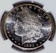 1885 Cc Morgan Dollar Coin Ngc Ms61 Ms 61 Slight Gold Rim Toning Dollars photo 1