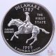 1999 S State Quarter Delaware Gem Proof Deep Cameo Cn - Clad Coin Quarters photo 5