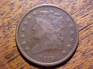 1835 Classic Head Half Cent Fine Details.  99c photo