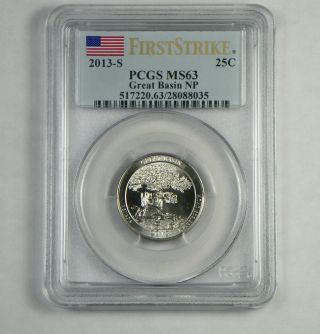 2013 - S Great Basin National Park Quarter Pcgs Ms63 First Strike - photo