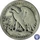 1917 S Fine Silver Us Walking Liberty Half Dollar Rare Date Coin 688 Half Dollars photo 3