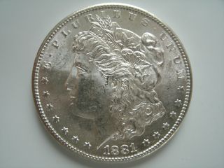 1881 S Morgan Silver Dollar - Uncirculated - Coin photo