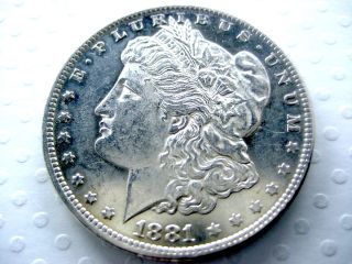 1881 - O Morgan Silver Dollar,  Orig.  Frosty White Proof - Like Pl (1 - 01) photo