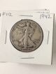 F112 1942 - P Walking Liberty Silver Half Dollar Circulated Fairhouse Half Dollars photo 2