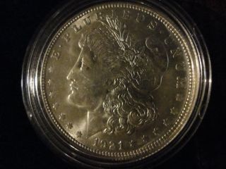 1921 D Morgan Dollar.  900 Silver Grade Coin Trouble,  Luster,  Ungraded photo