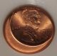 Pci 2000 Lincoln Memorial Cent Ms 65 Error Penny.  Off Center,  View Photos Graded Small Cents photo 1
