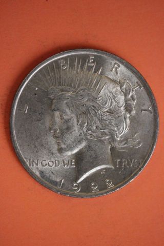 1922 - P Peace Silver Dollar Fast 90 Silver Us Bullion Coin 278 photo